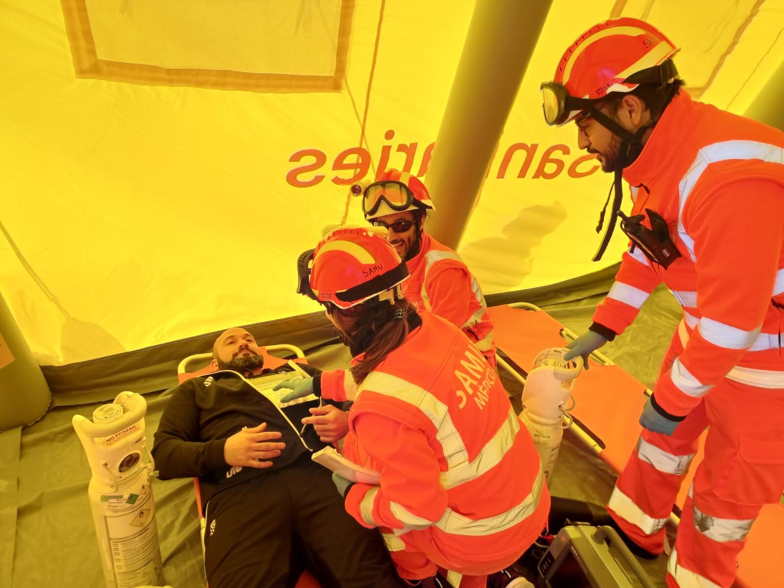 Simulacro accidente múltiple en la Comunitat Valenciana