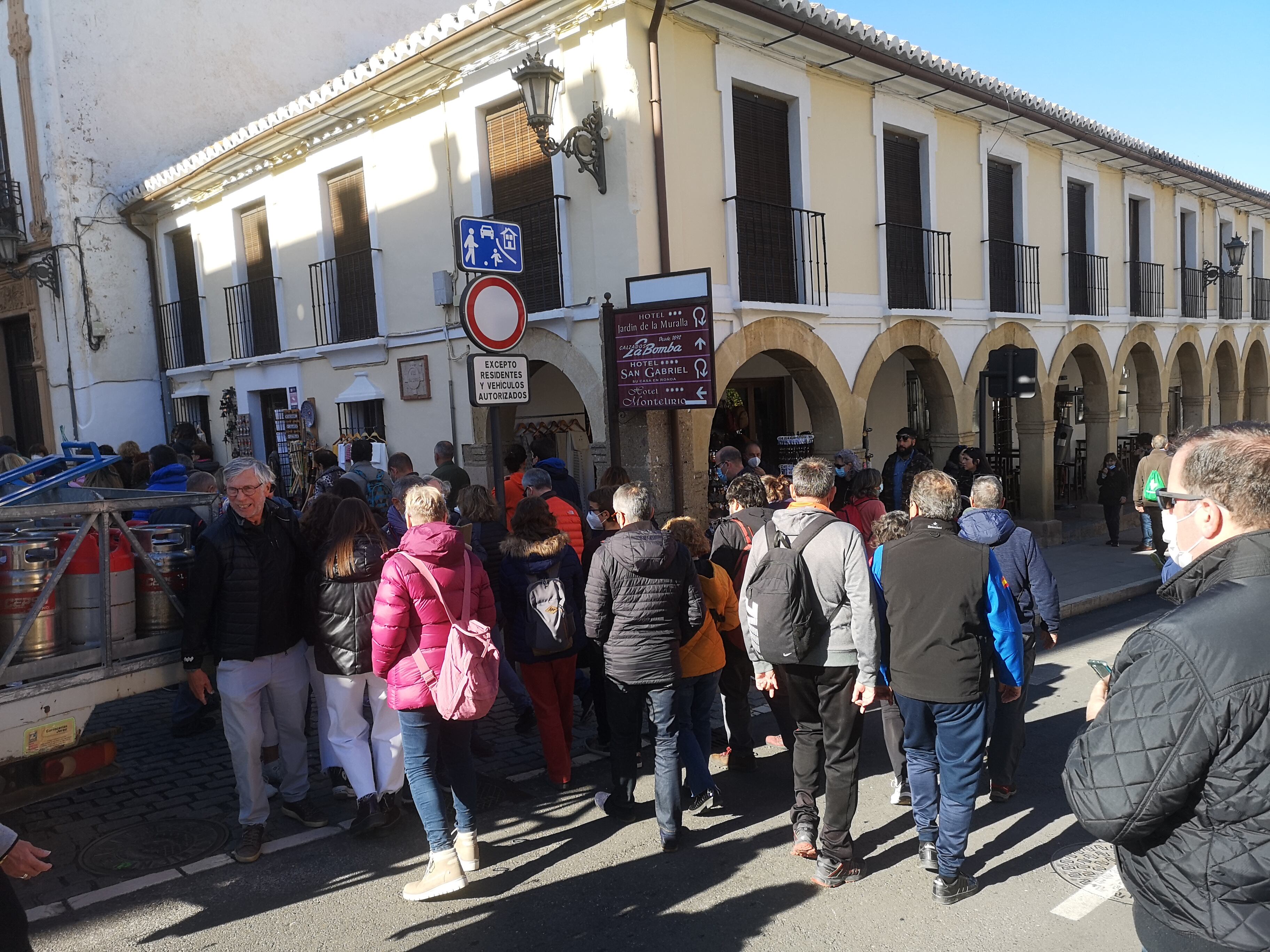 La gran afluencia de visitantes se ha centrado en la zona centro y el casco histórico de la ciudad del Tajo