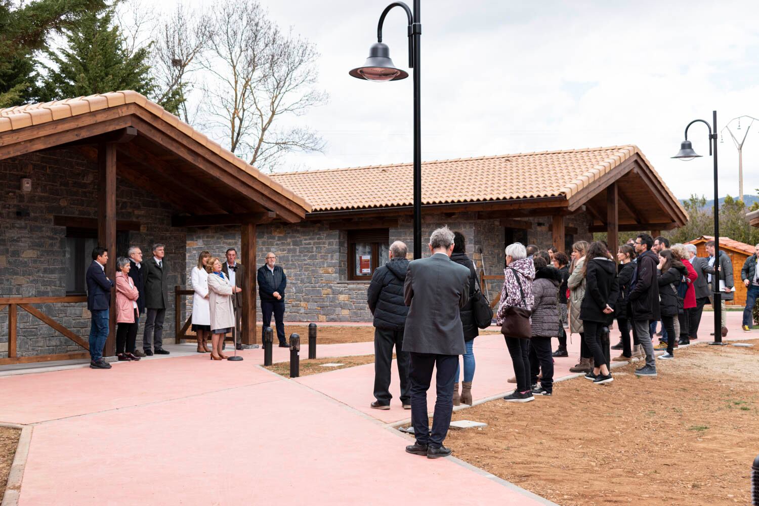 Momento de la inauguración en Martillué