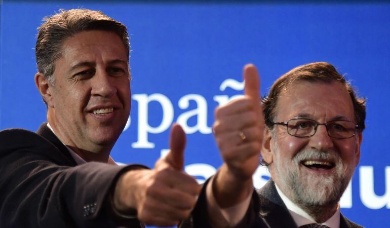 Rajoy ha arropado a su candidato Albiol en la recta final de campaña. Las encuestas prevén malos resultados para el PP. 