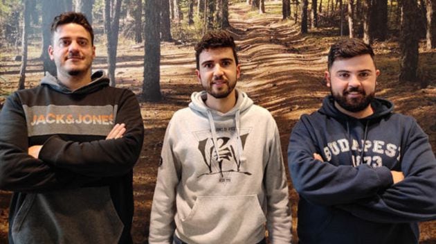 Diego López, José Luis Solís y Héctor Abarca (en el centro), promotores de Dendron Consultoría forestal.