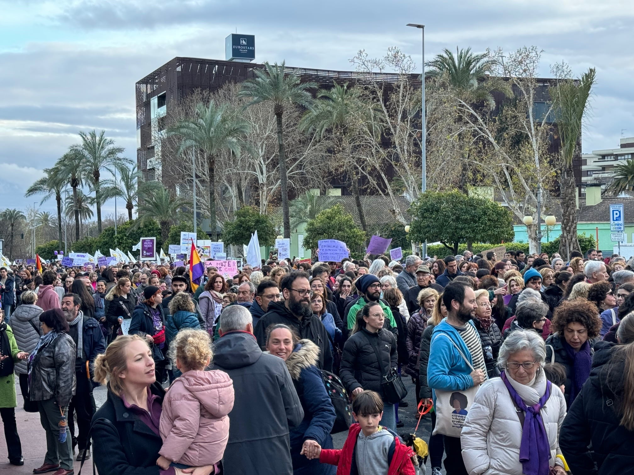 Miles de personas han participado en la marcha contra el machismo en Córdoba