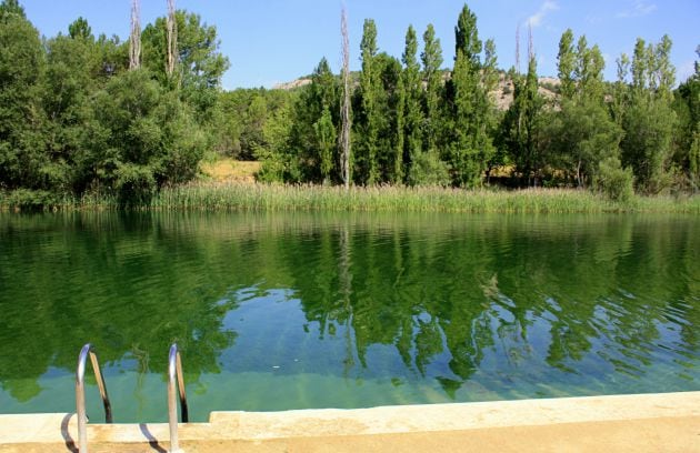 Playeta del río Escabas en Cañamares (Cuenca).