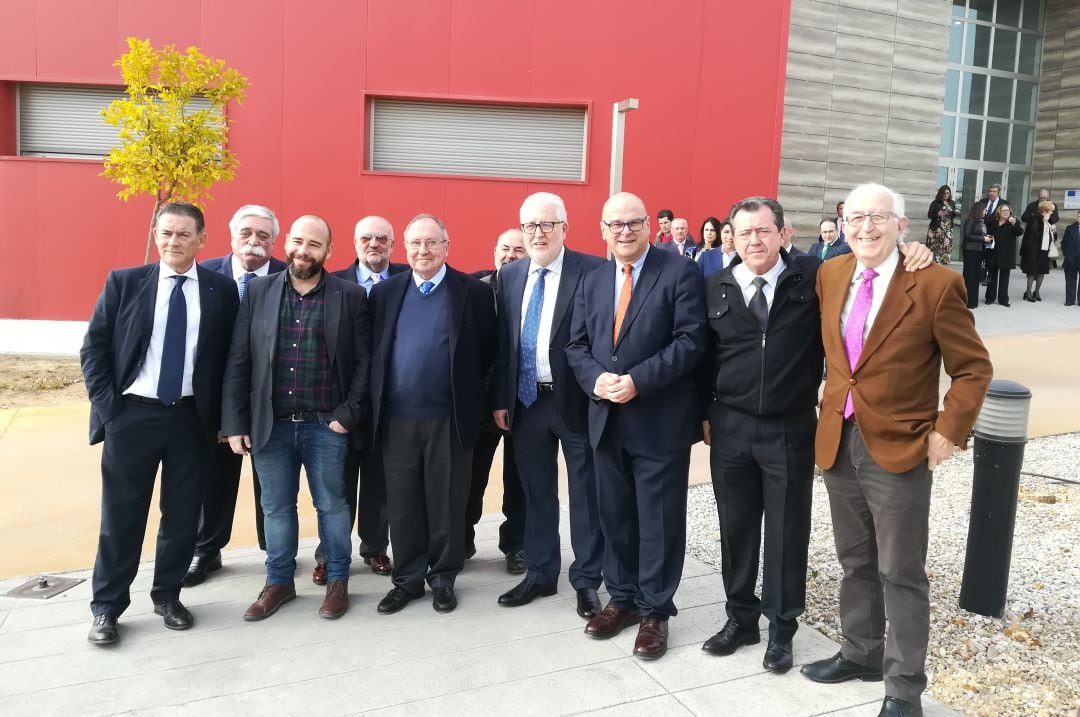 Visita del presidente de la Cámara de España, José Luis Bonet, a Linares.