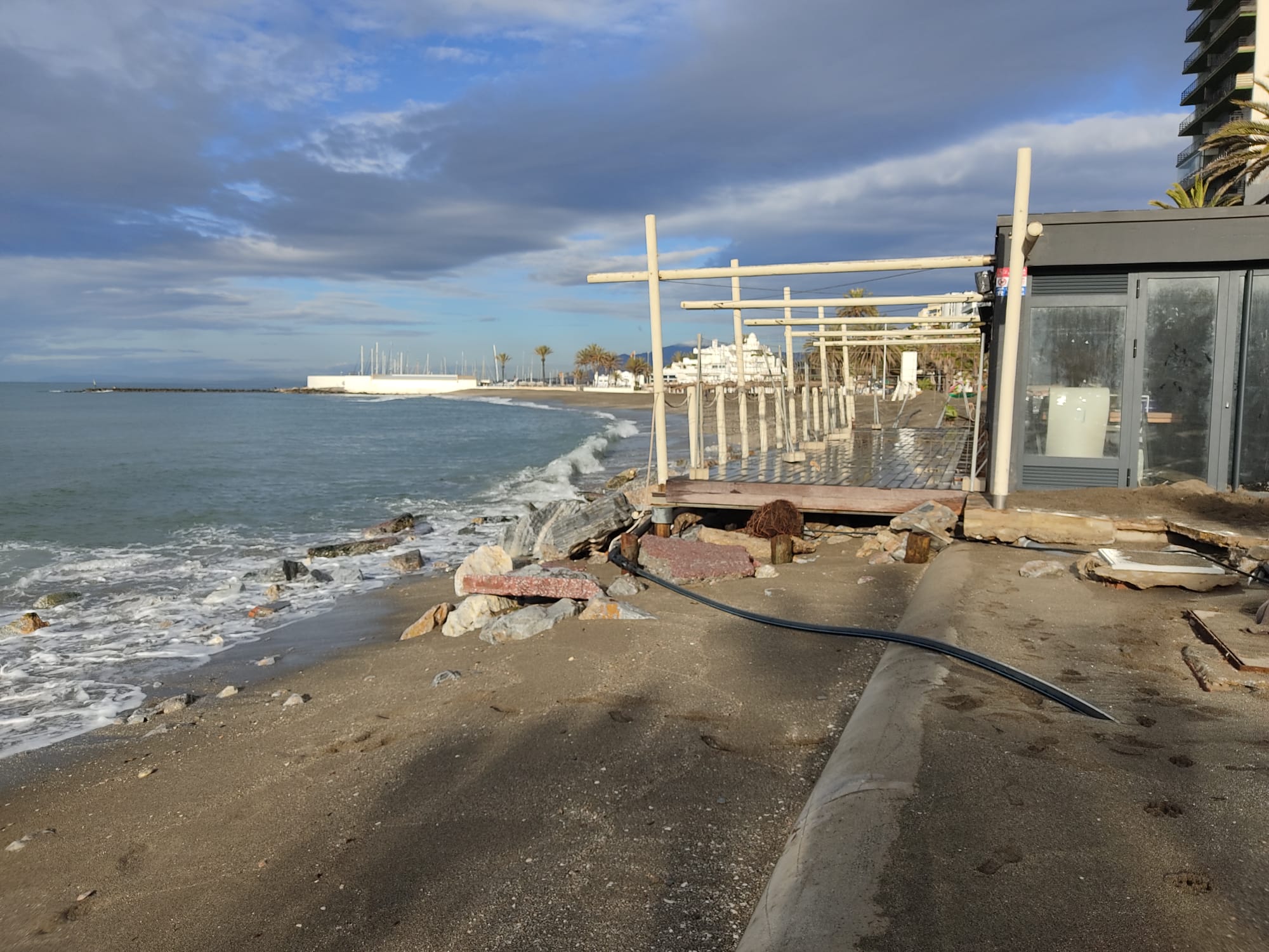 Estado de las playas de Marbella este miércoles