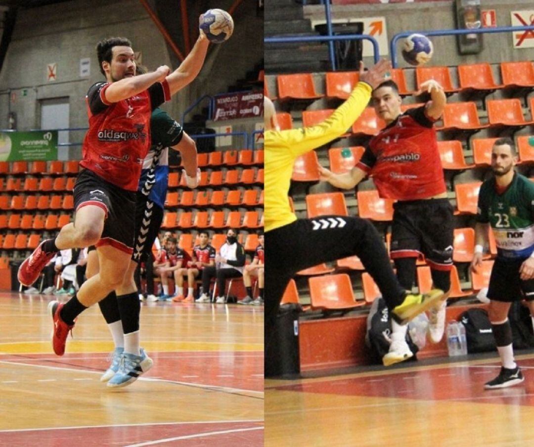 Pinillos (i) y Tamayo, los canteranos arandinos en las filas del San Pablo Burgos.