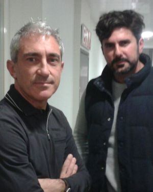 Nuestro observador Jon Sistiaga (izquierda) y el director Hernán Zin