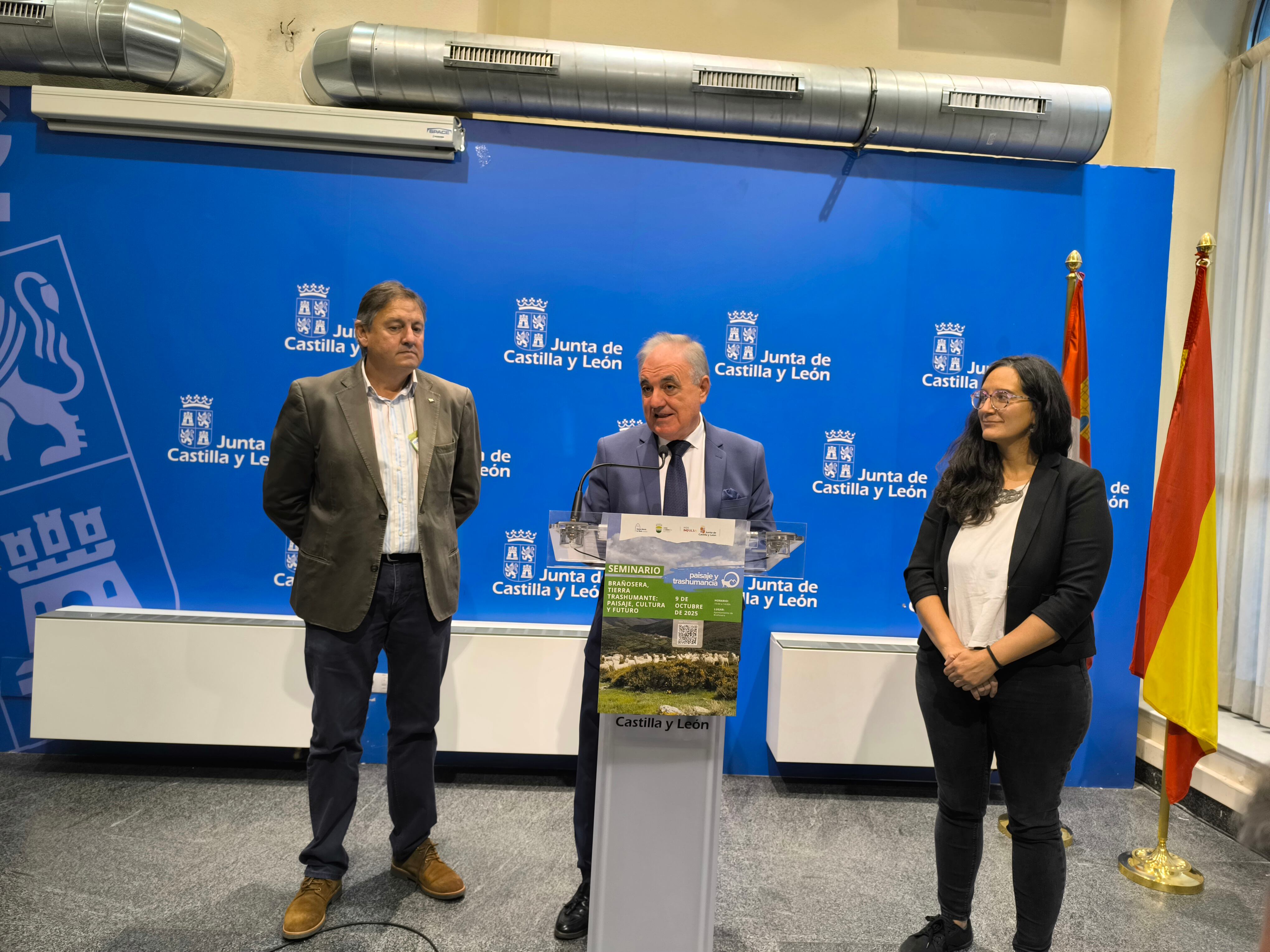 Presentación del seminario sobre trashumancia que se celebrará en Brañosera