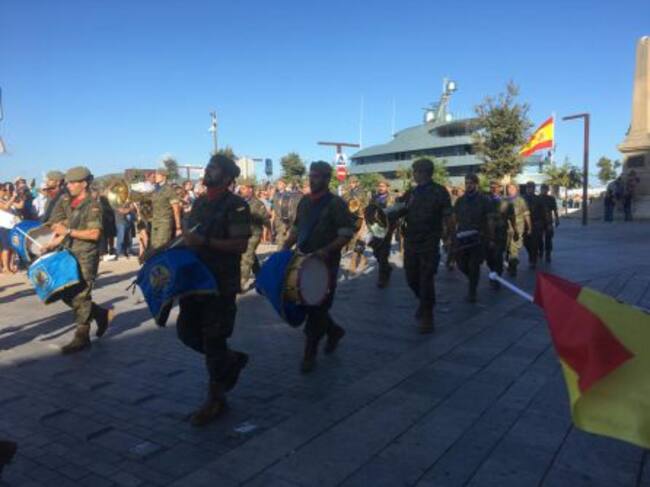 Un momento durante el acto