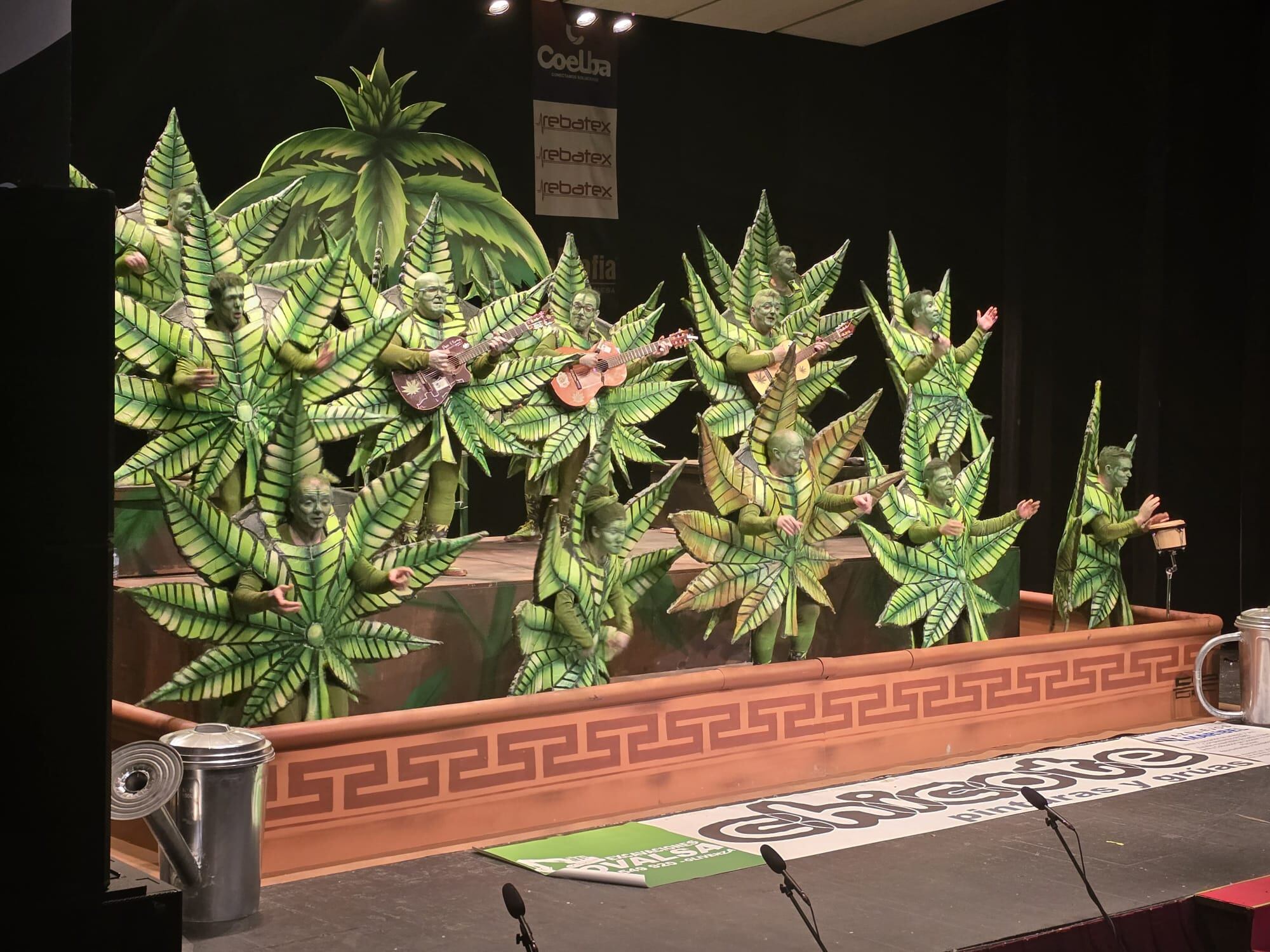 Actuación de la murga Los Rayanos en el COMBA 2026