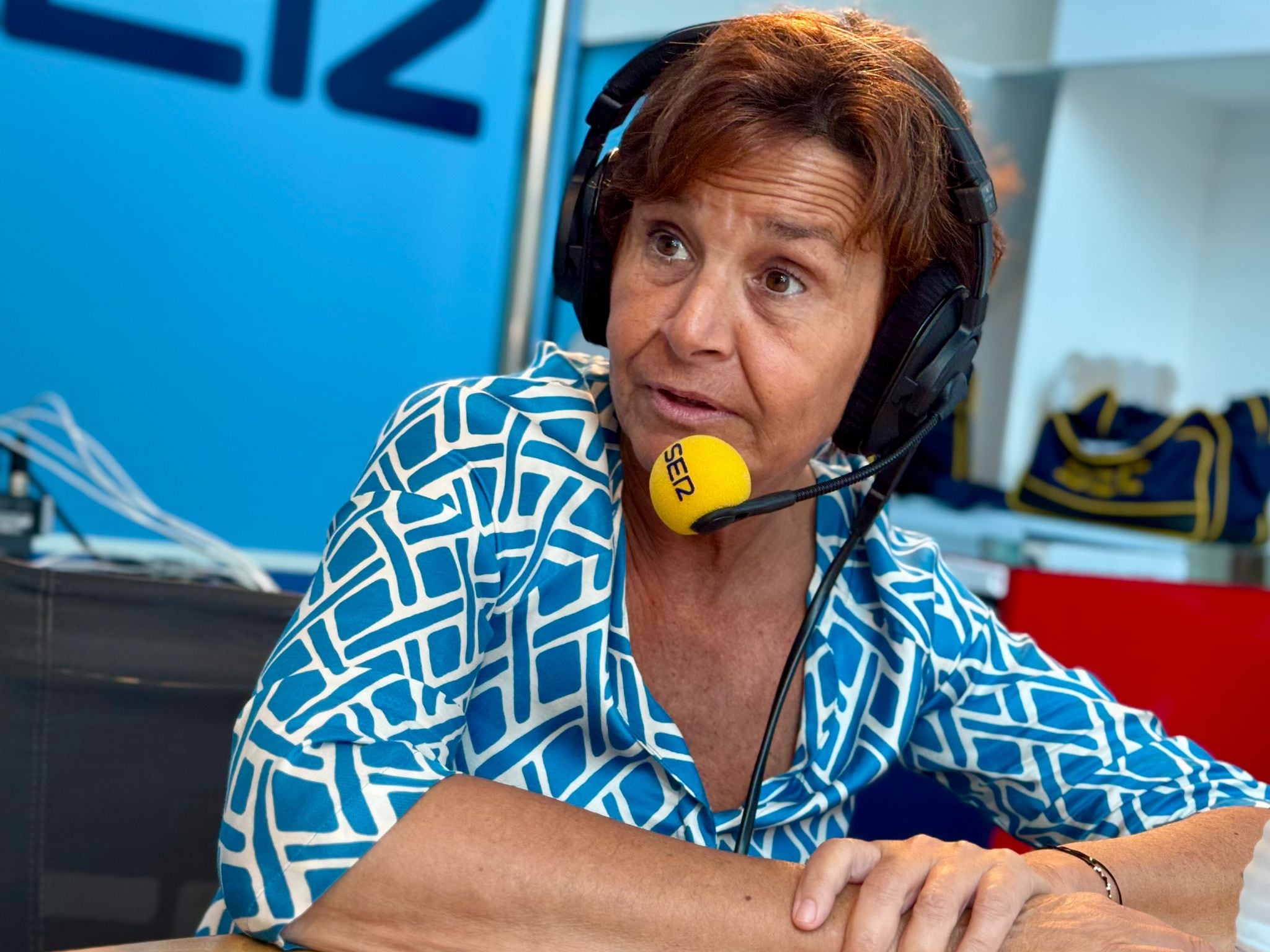 Carmen Moriyón durante una entrevista en la SER