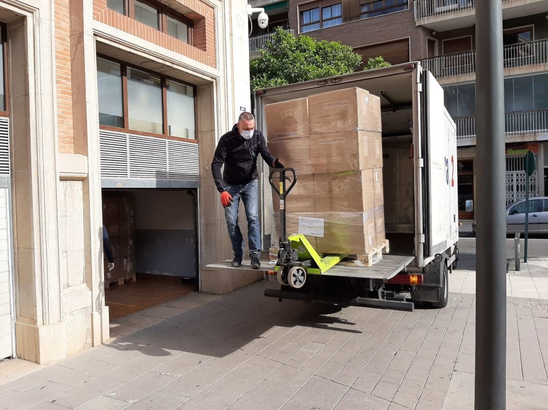 Parte del material sanitario que ha llegado a Castellón