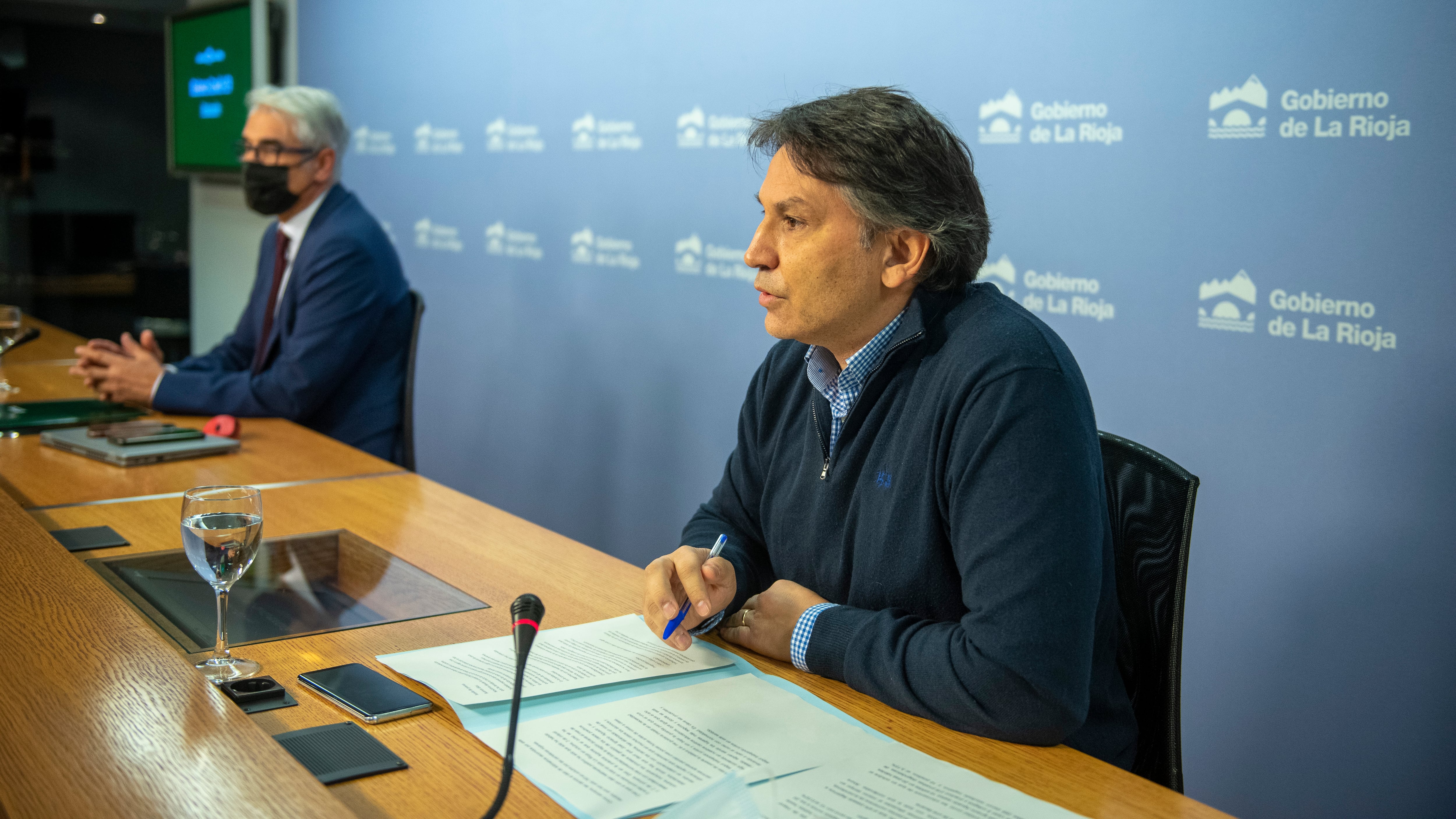 José Ignacio Aguado en una rueda de prensa