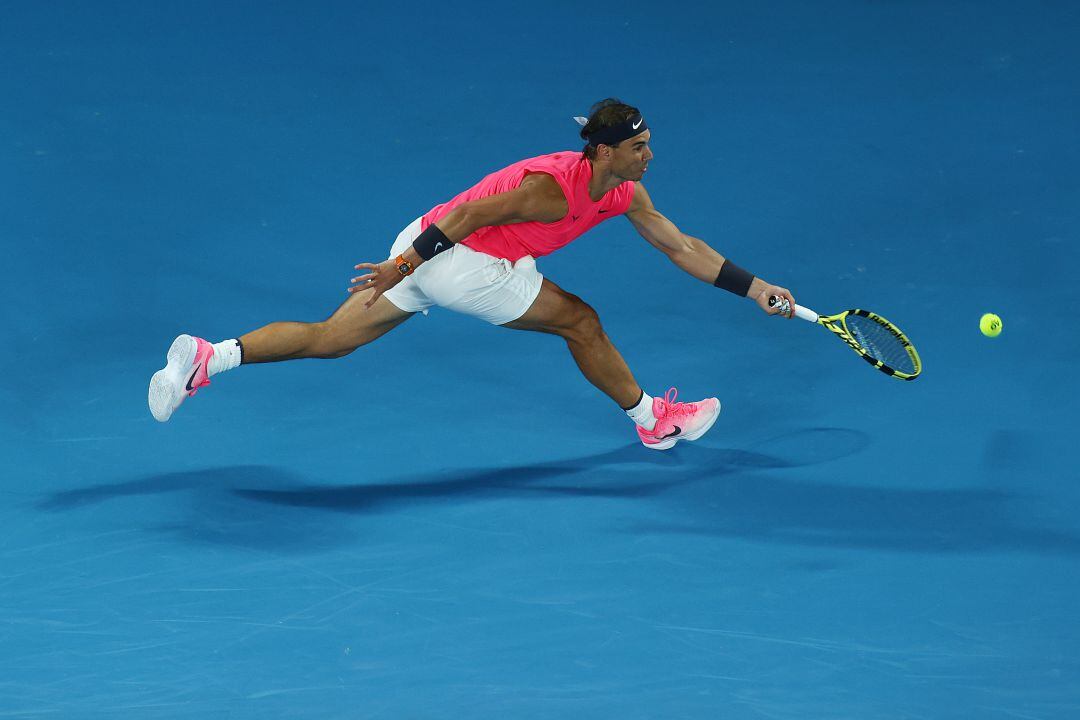 Nadal, durante el partido contra Kyrgios. 