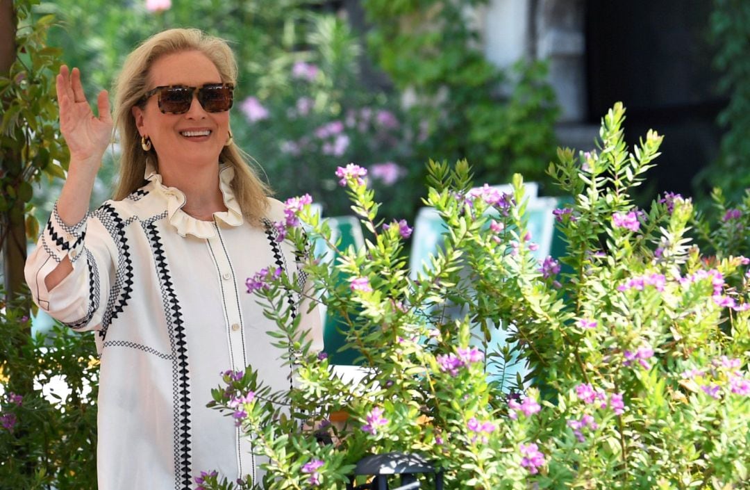 Meryl Streep, a su llegada al Festival de Venecia