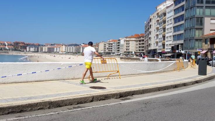 El pintado del muro de Silgar empieza esta tarde