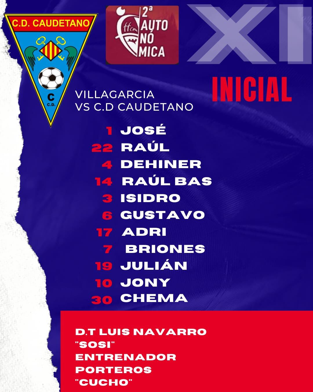 Clasificación inicial