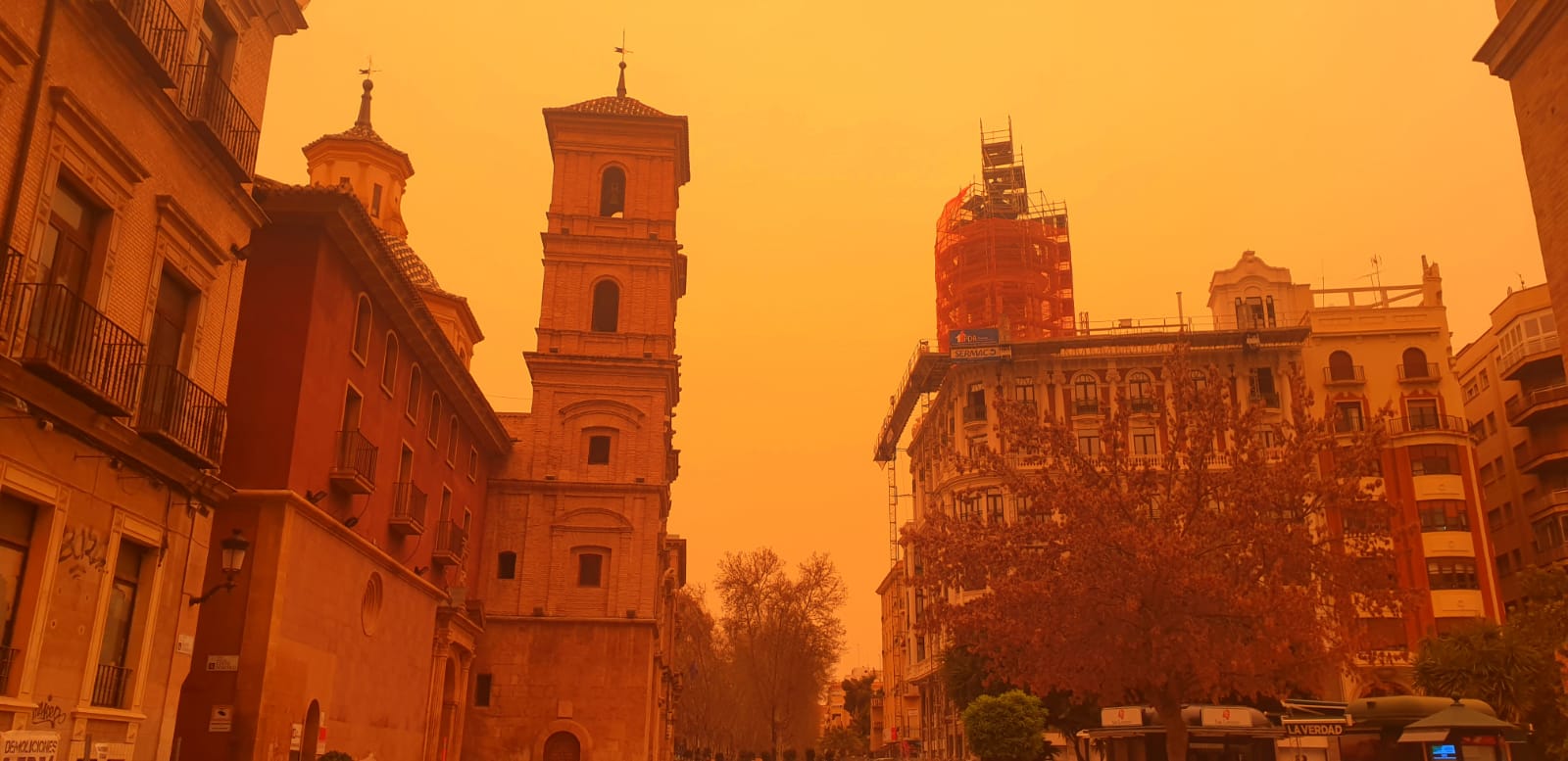 Imagen de la plaza de Santo Domingo en Murcia