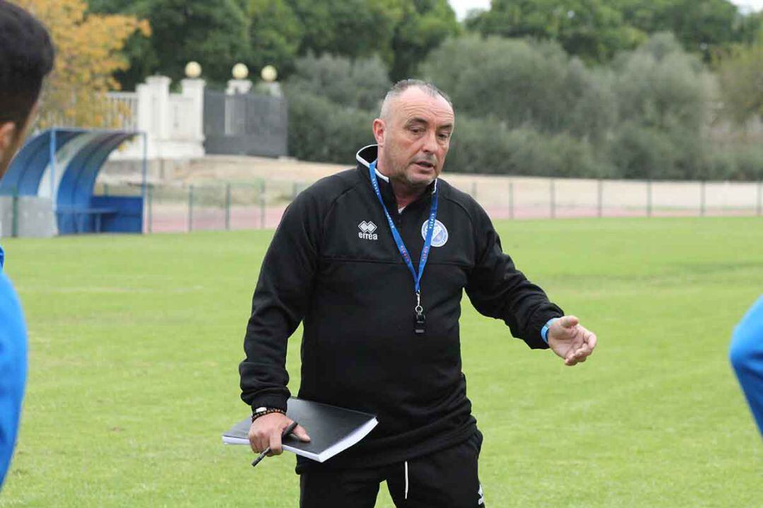 Josu Uribe durante un entrenamiento en el Anexo 