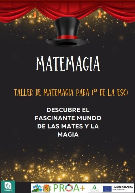 Cartel anunciador del taller de &#039;Matemagia&#039;