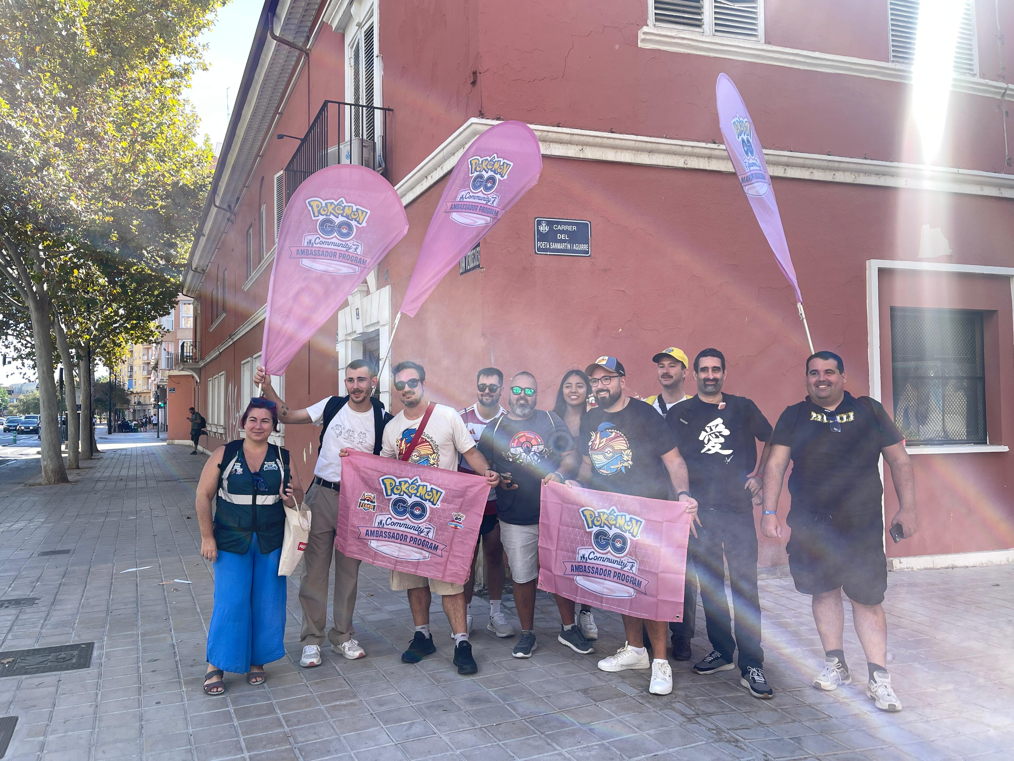Participantes en el evento Pokemon GO Safari Zone, en València.