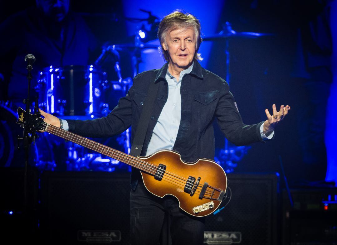 Paul McCartney durante un concierto en Londres en 2018