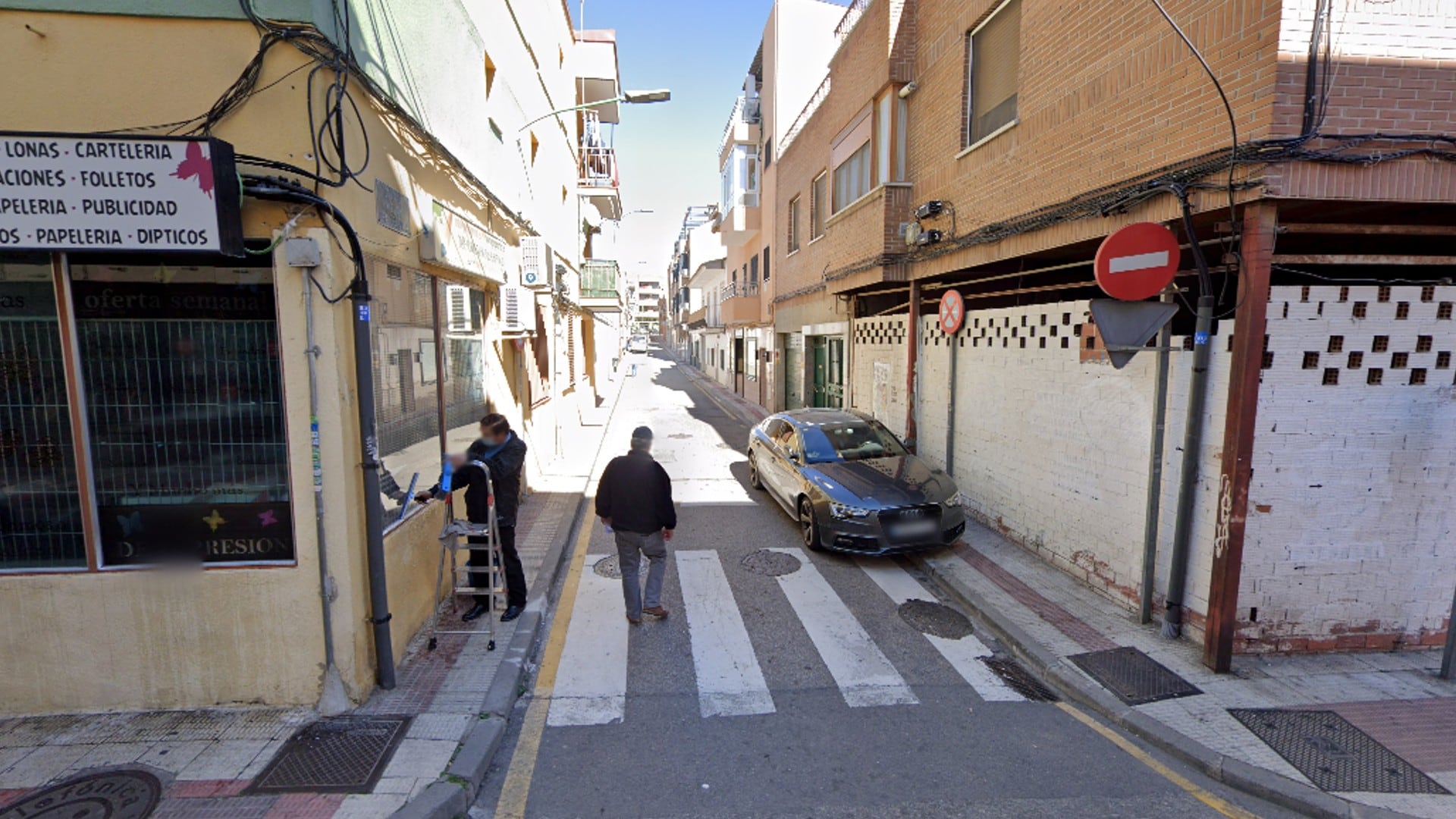 La calle Nuestra Señora del Pilar en Parla con su antiguo sentido