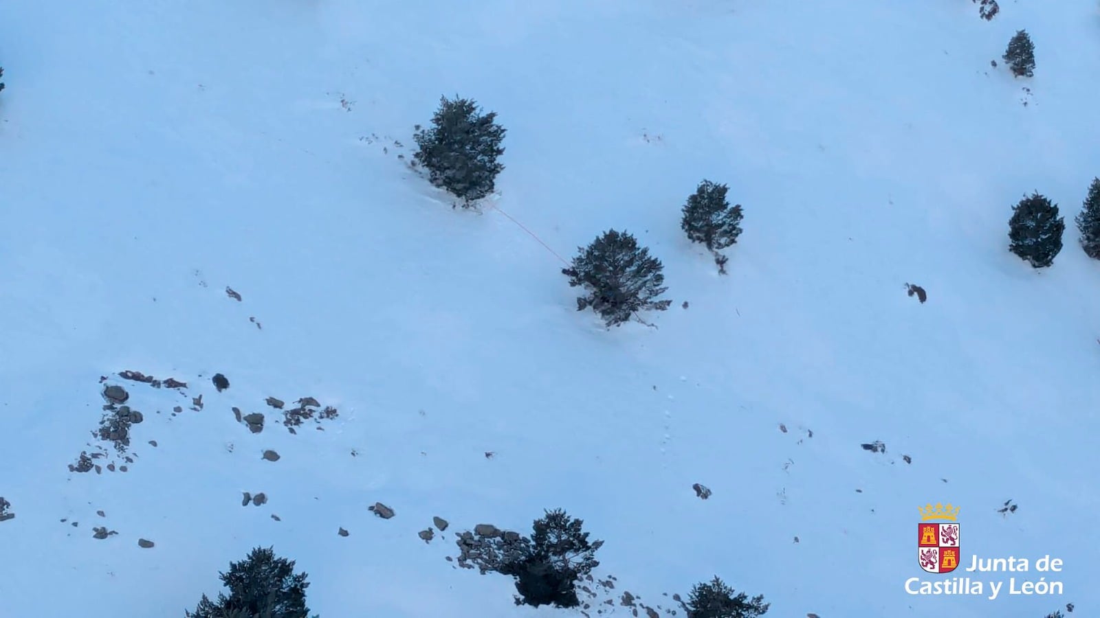 Lugar en el que se encontraba el montañero