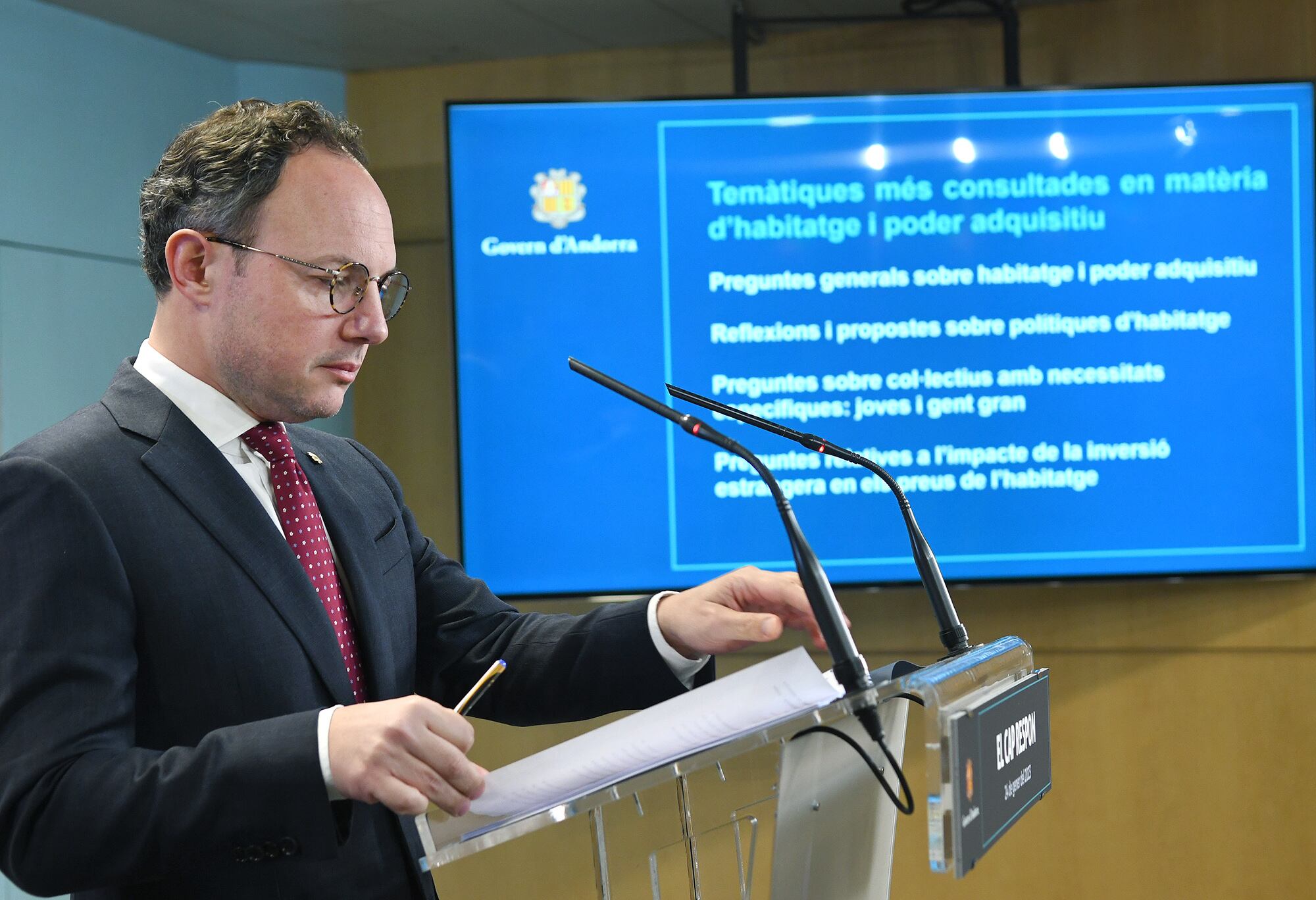 El Cap de Govern respon a les preguntes de la ciutadania en matéria d'habitatge i poder adquisitiu.