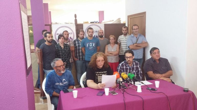Rueda de Prensa de concejales y miembros de Algeciras, Si se Puede