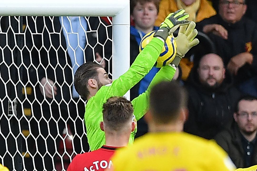 Momento del error de David De Gea. 