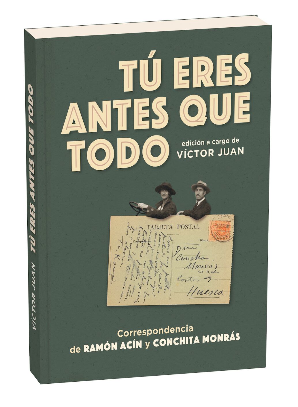Portada del nuevo libro sobre la correspondencia entre Ramón Acín y Conchita Monrás