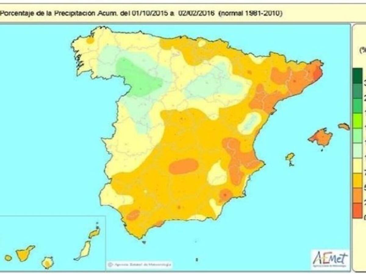 En el sur de Murcia no ha llovido ni el 50%