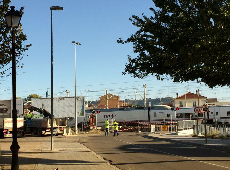 Imagen del paso a nivel cerrado