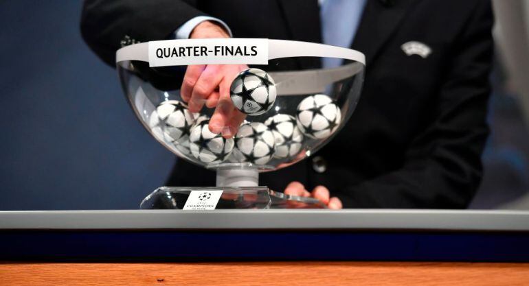 El sorteo de cuartos de final de la Champions.