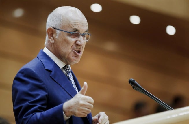 Josep Antoni Duran Lleida durante su comparecencia en el Congreso