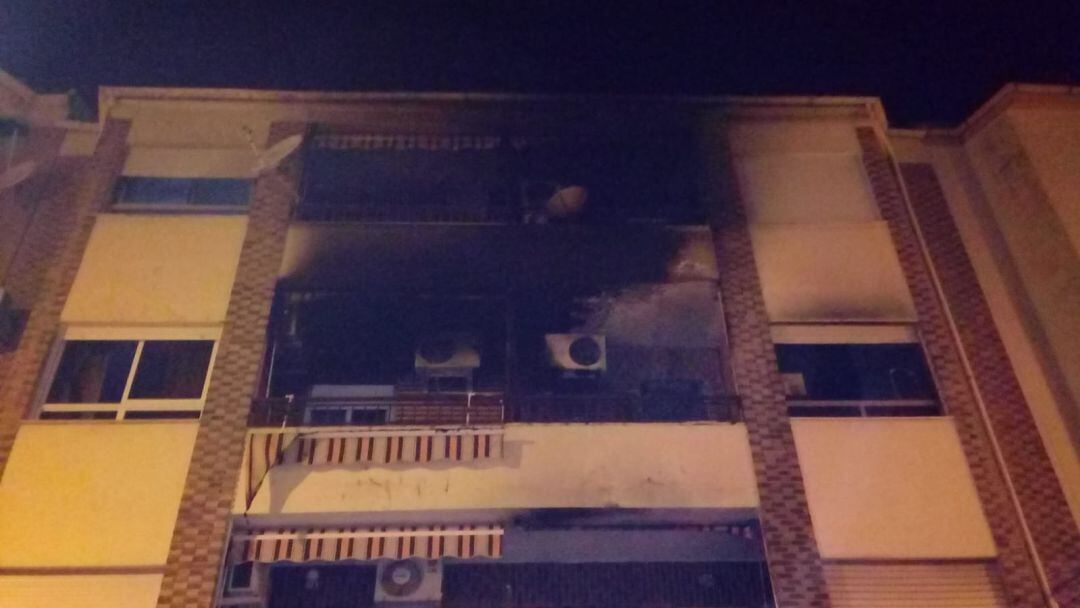 Incendio de una vivienda de Martos