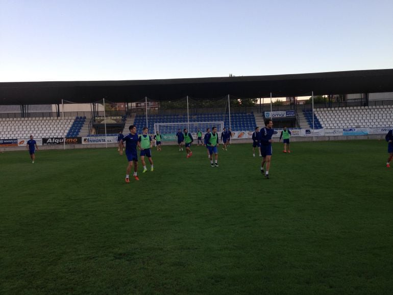 Entrenamiento del primer equipo del CF Talavera