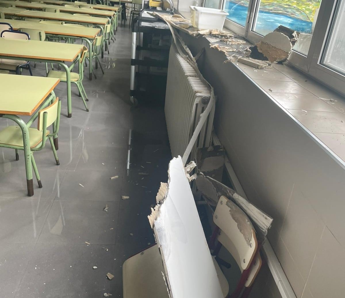 CEIP Lluís de Santàngel tras las lluvias