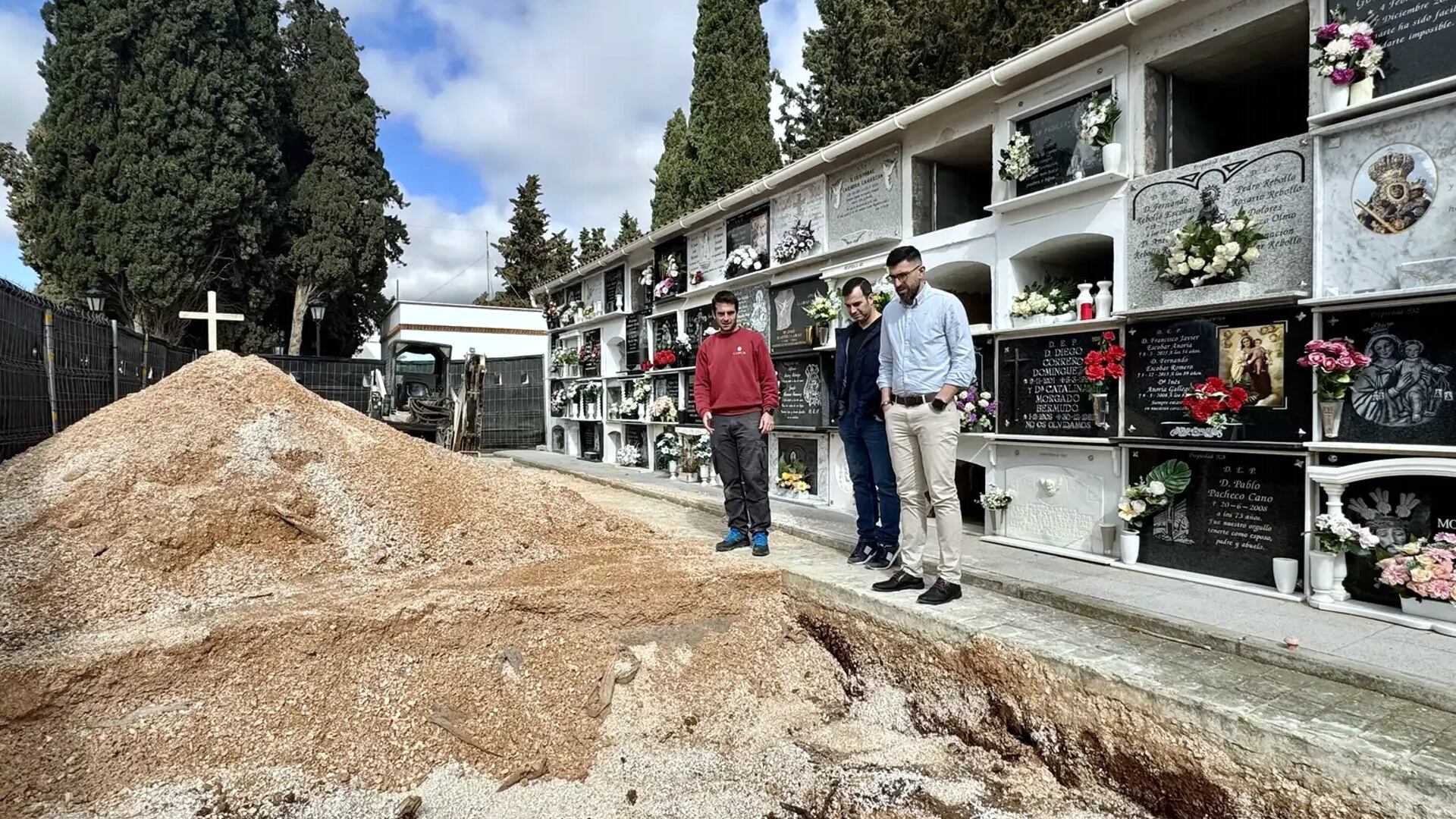Inicio de la segunda fase de exhumación de las fosas comunes de Campillos