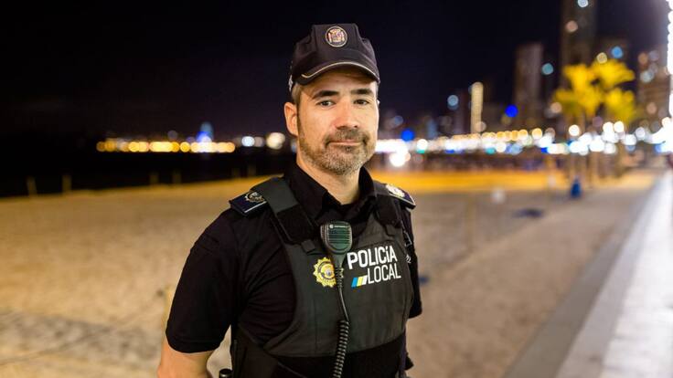 Policía de Benidorm que ha superado el coronavirus