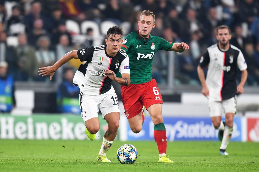 Barinov, en un partido de la Champions entre el Lokomotiv y la Juventus.