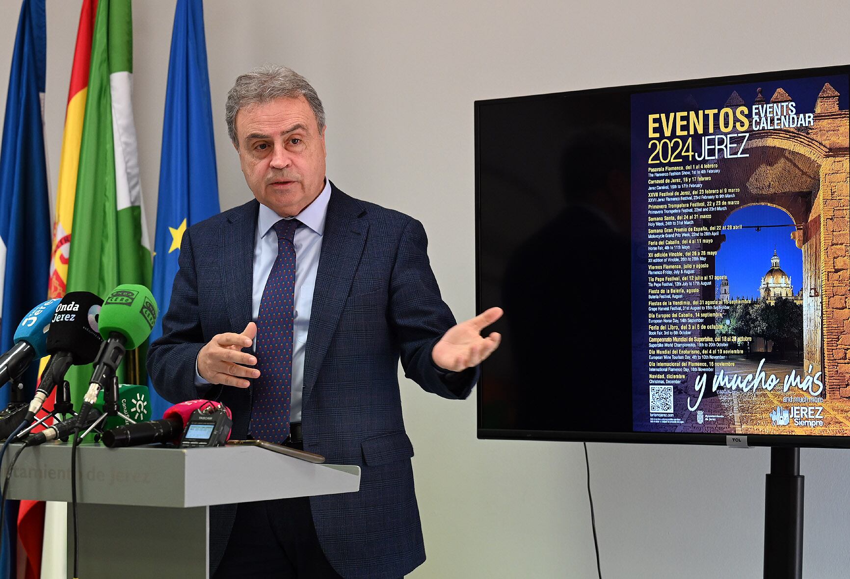 Antonio Real durante el balance