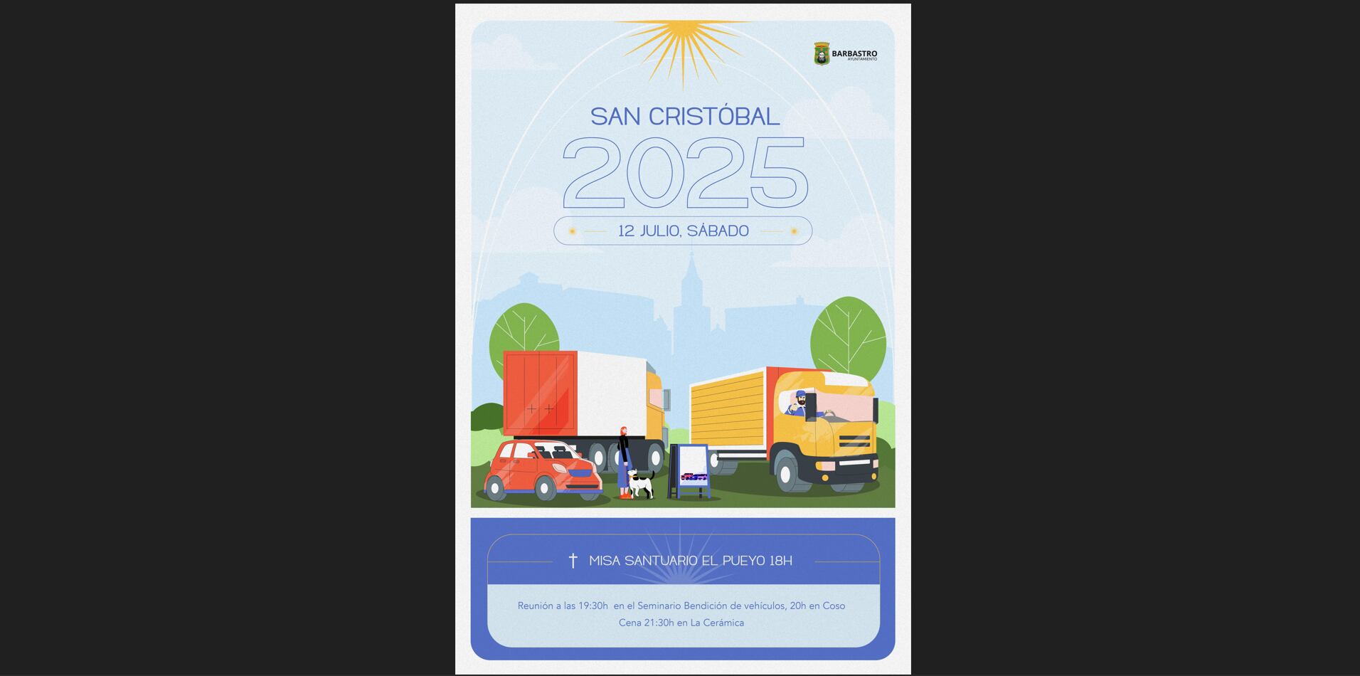 Cartel San Cristóbal 2025.
