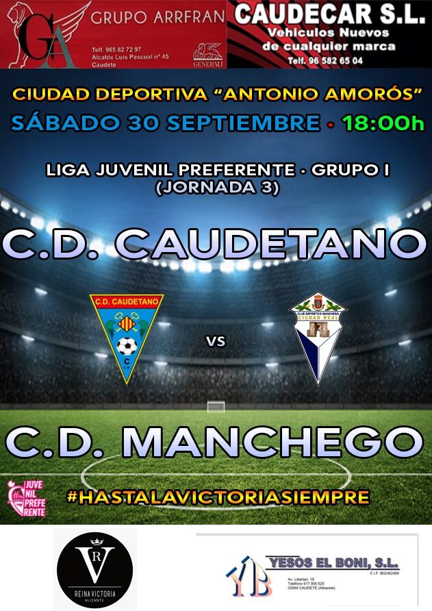 Cartel del partido del sábado