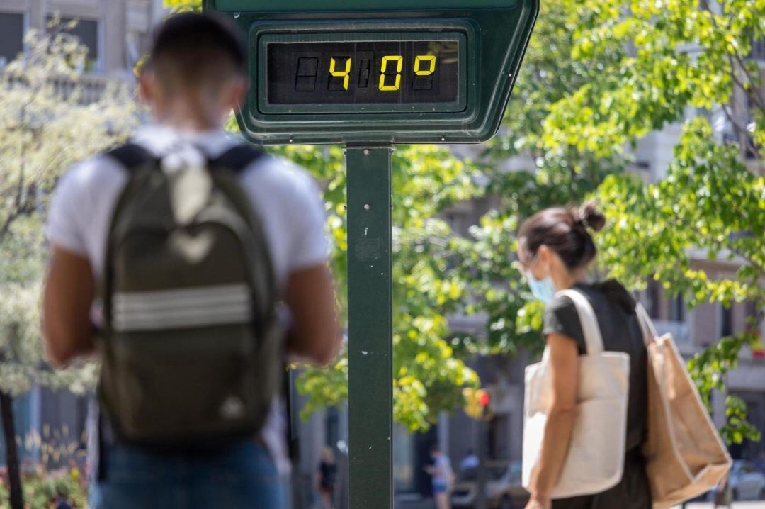 Termómetro a 40 grados.