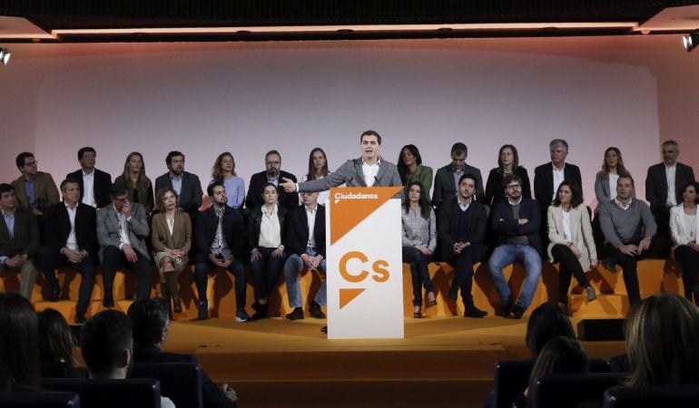 El presidente de Ciudadanos, Albert Rivera, presenta a su nueva Ejecutiva.