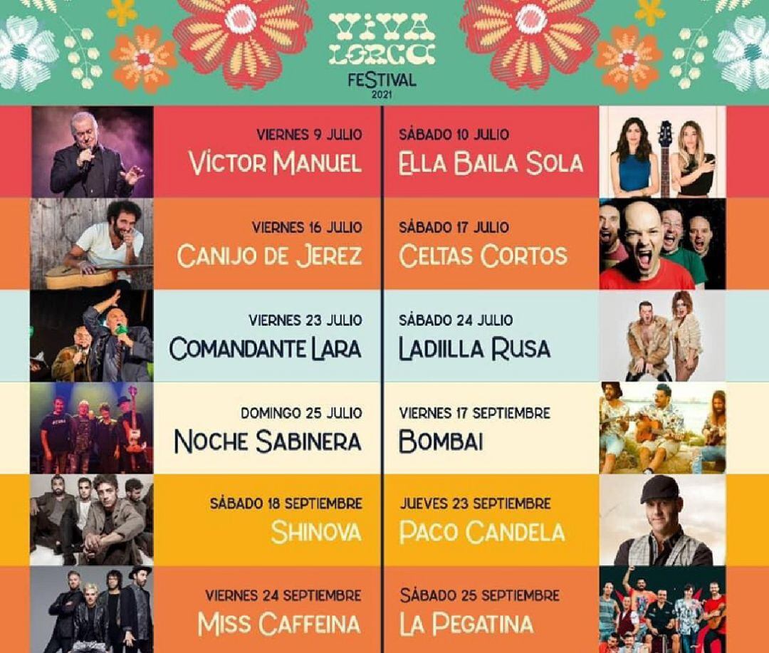 Víctor Manuel y la gira de regreso de Ella Baila Sola protagonizan el inicio del Festival &#039;Viva Lorca 2021&#039;.