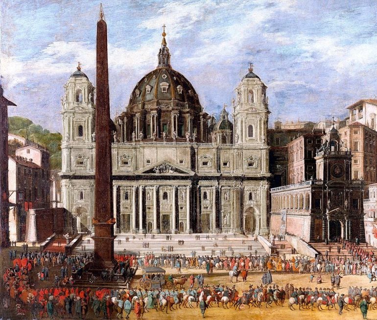 &#039;Exterior de San Pedro en Roma&#039; (1630), Museo del Prado.