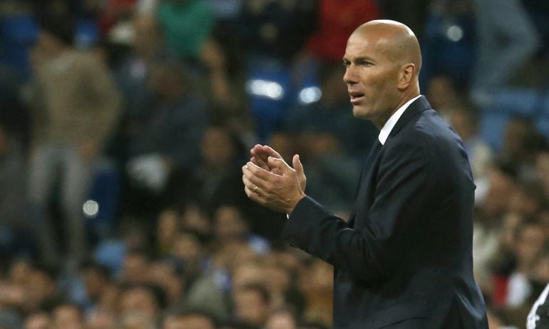 El técnico francés del Real Madrid Zinedine Zidane.